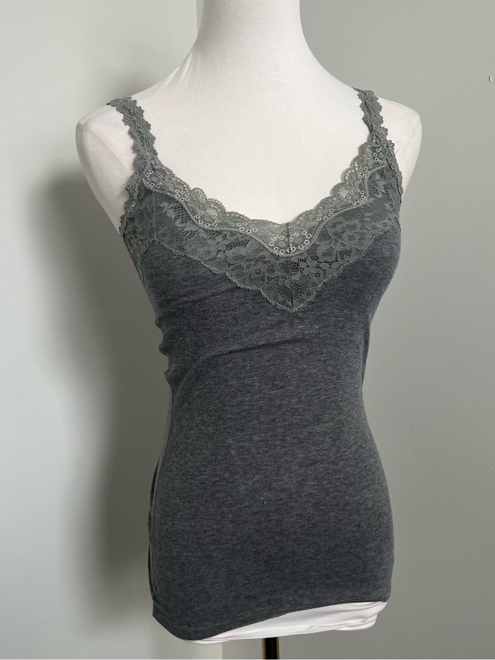 Vintage Abercrombie Lace Cami Y2K Bella Swan Elena Gilbert Tank XS - Picture 2 of 6